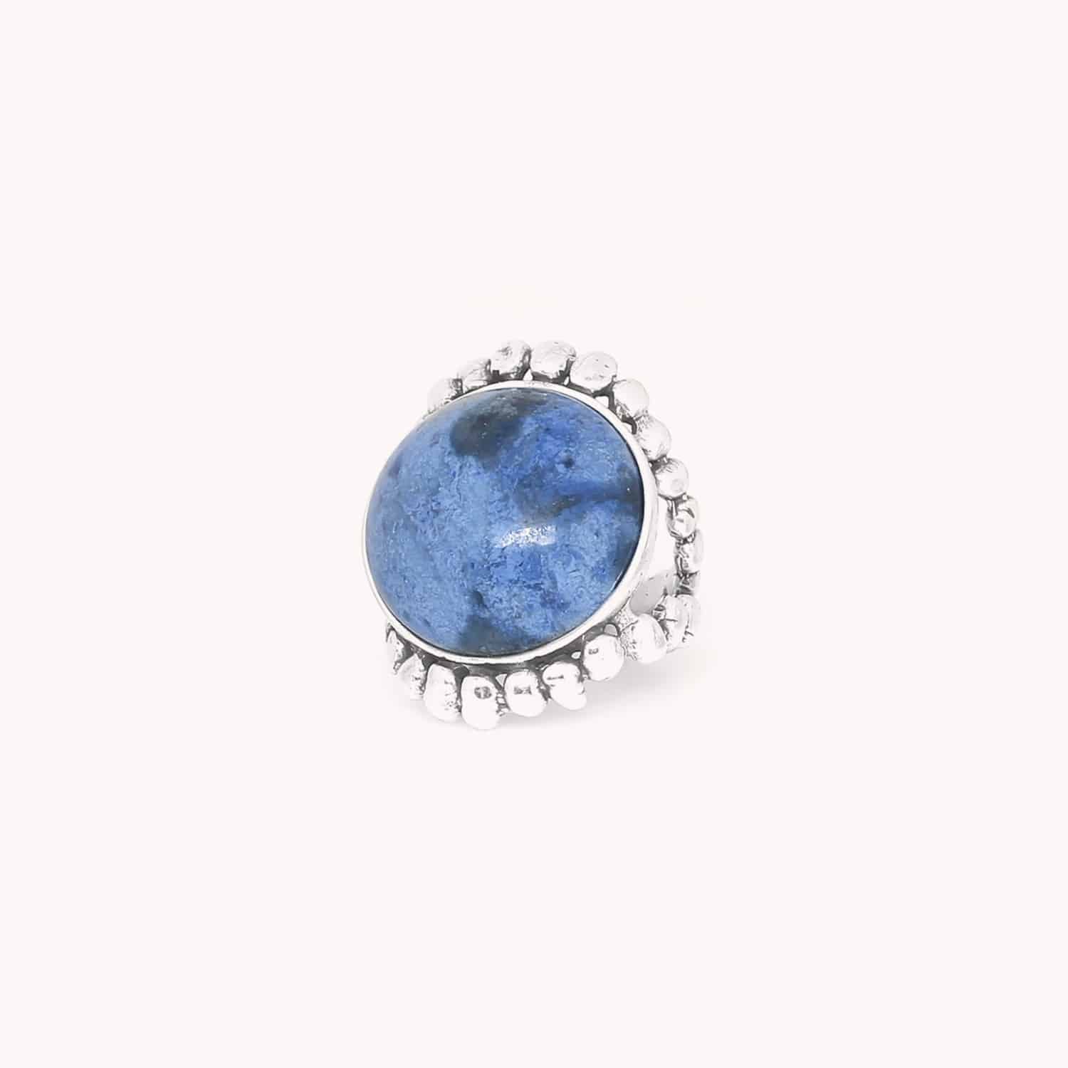 Bague Mabua Beach argenté dumortierite 19--25801 Nature Bijoux