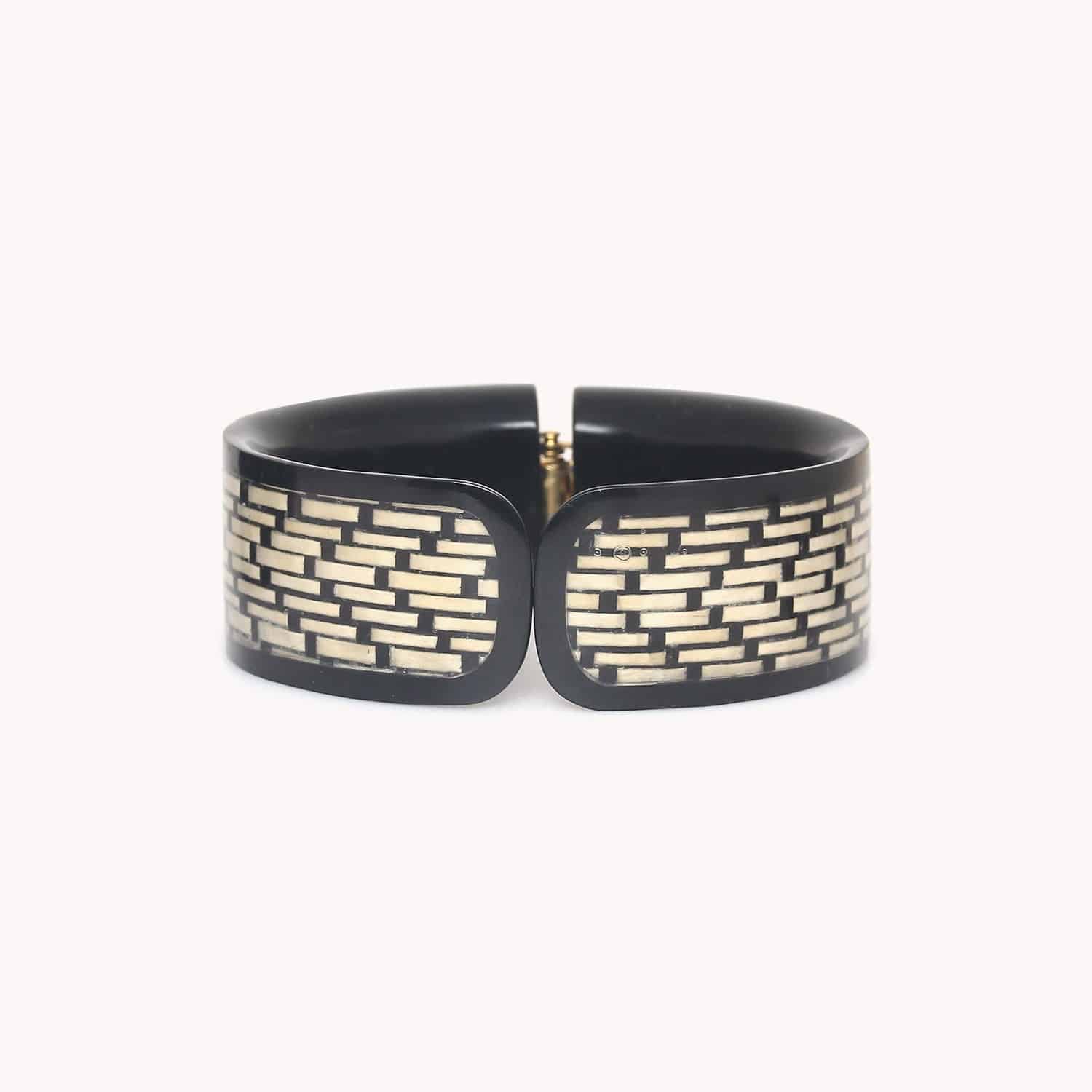 Bracelet Madam Bogolan menotte laiton 13CP44196 Nature Bijoux