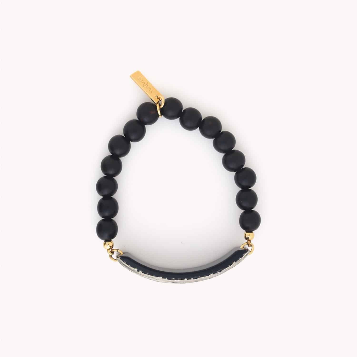 Détail bracelet extensible Madam Bogolan 13CP44197 Nature Bijoux