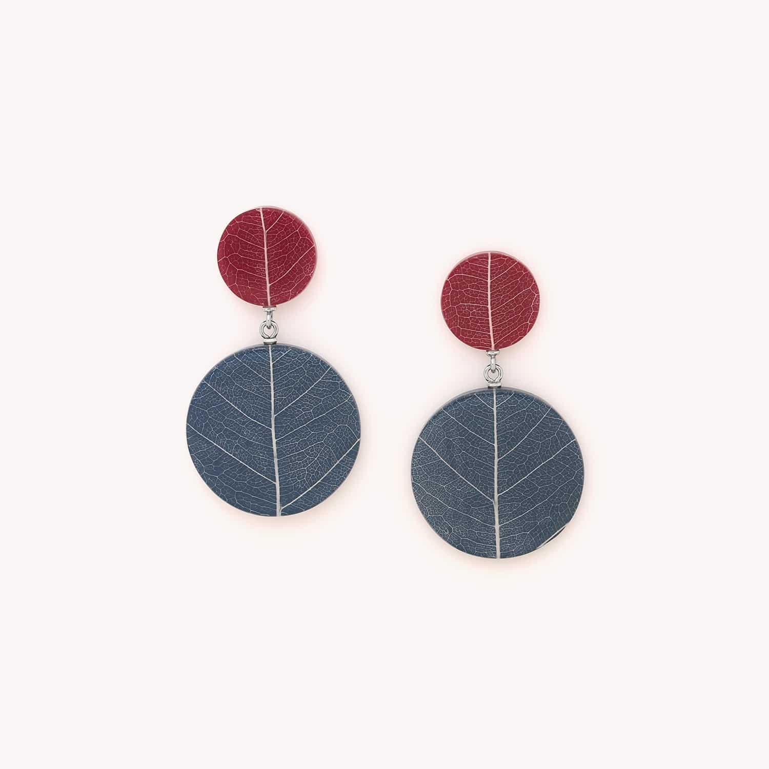 Boucles d'oreilles Nature Bijoux Ficus Carica feuille laiton 12--90265