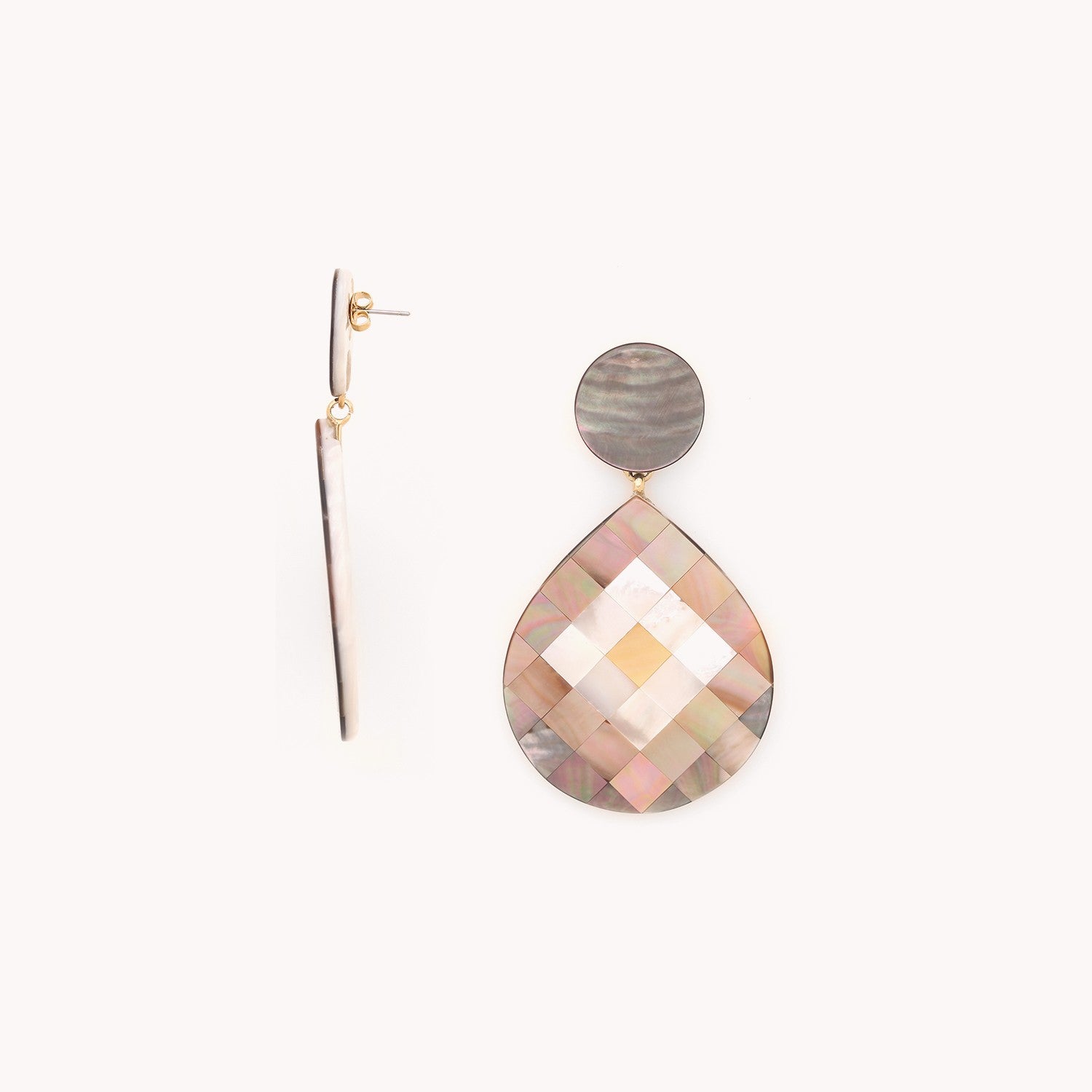 Boucles d'oreille San Lazzaro fermeture poussoir 12--90293