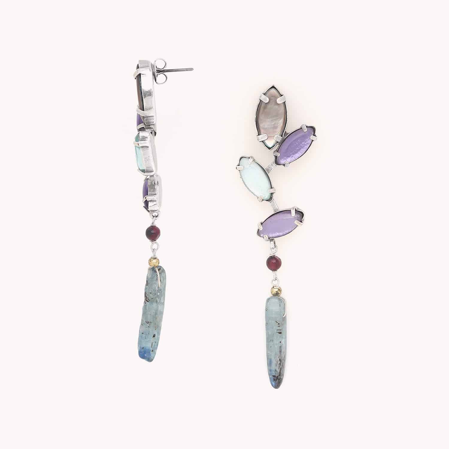 Détail nacre et grenat 12--90456 Nature Bijoux