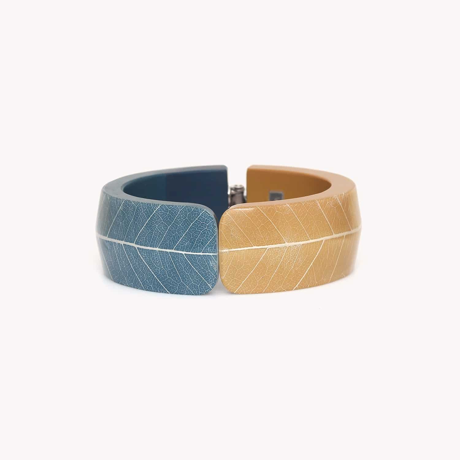 Bracelet Ficus Carica feuille et laiton 13--44241 Nature Bijoux