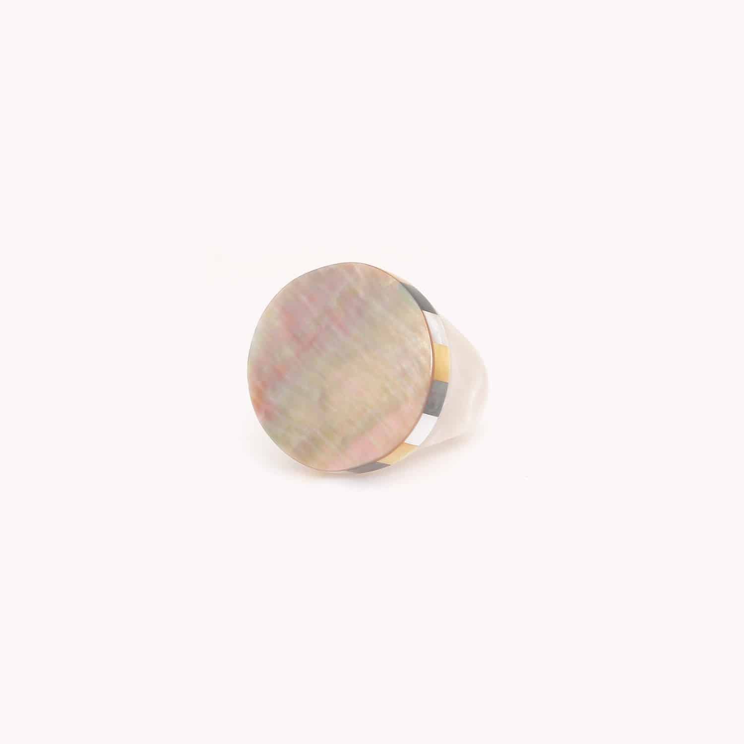 Bague Nature Bijoux San Lazzaro nacre brune 19--25850