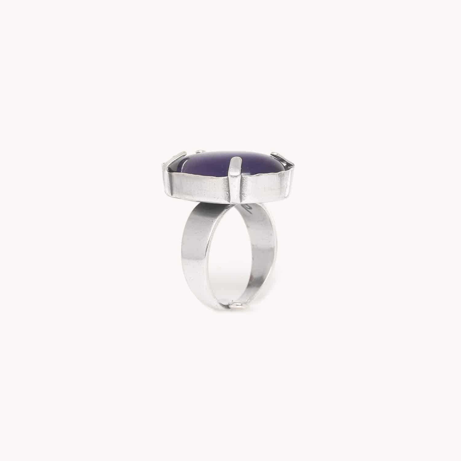 Détail goutte violette coquillage Capiz 19--25920 Nature Bijoux