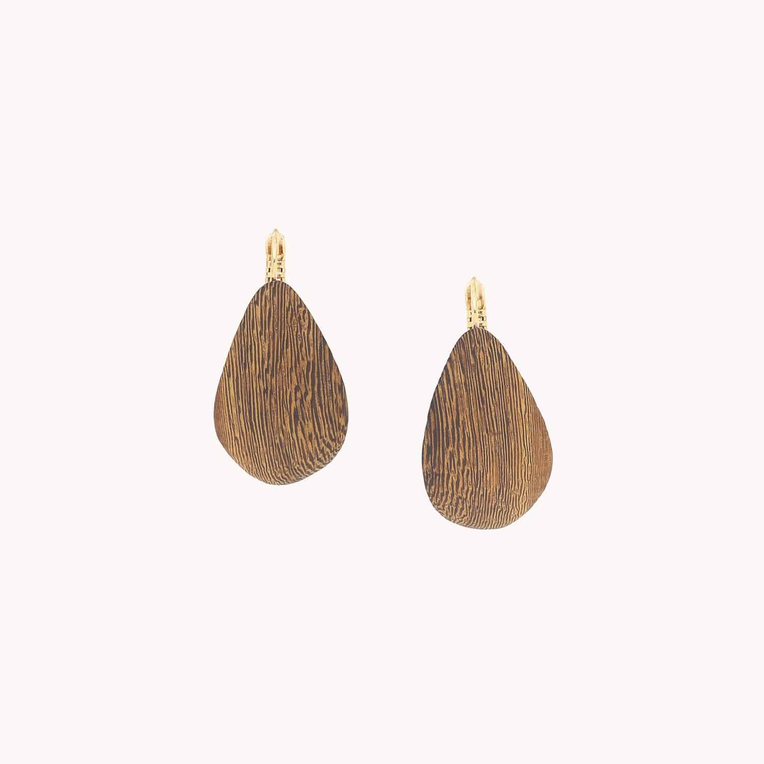 Boucles d'oreilles Nature Bijoux Fioria bois Roblès 12--90493