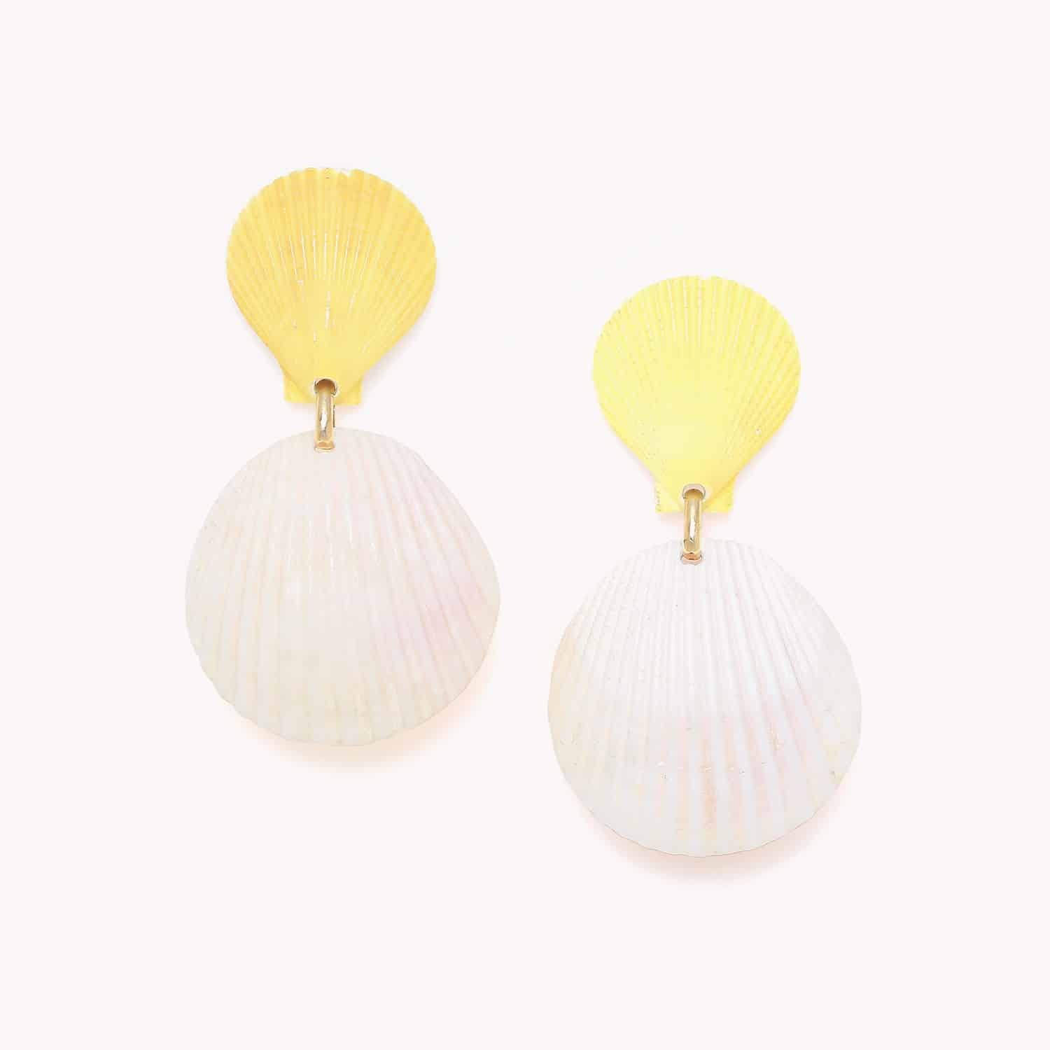 Boucles d'oreilles Nature Bijoux Alona Glycymeris Reevei Pecten 12--90533