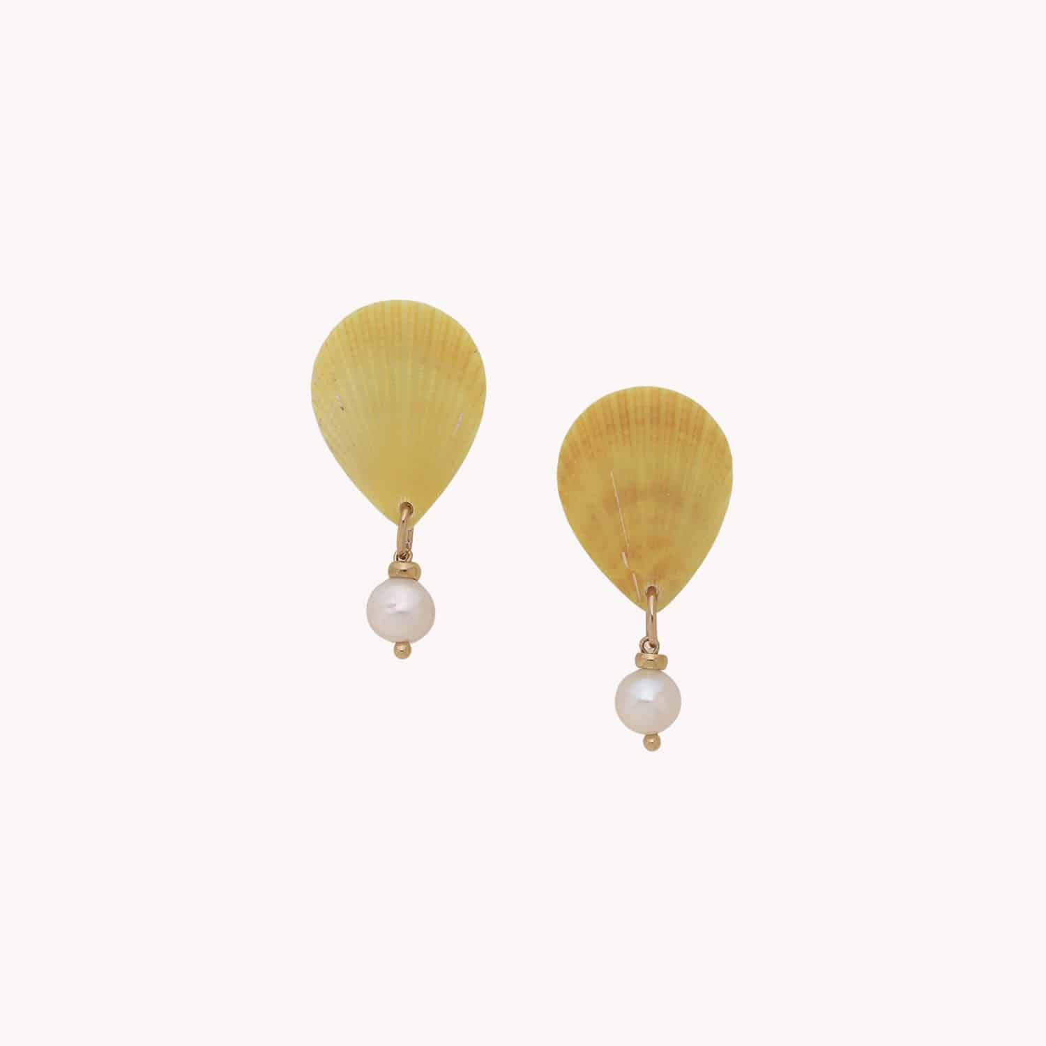 Boucles d'oreille Alona perles de culture laiton 12--90536 Nature Bijoux