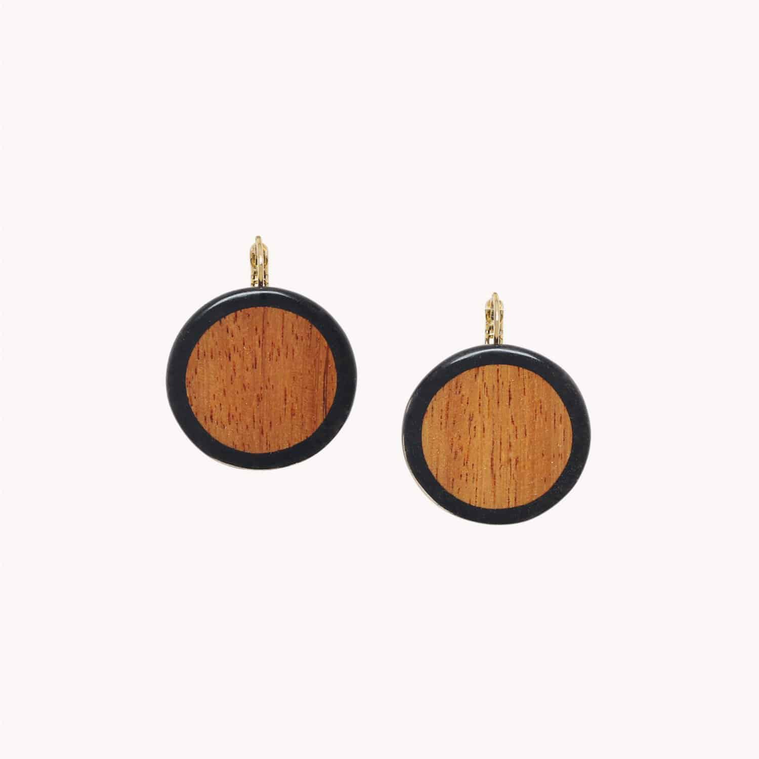 Boucles d'oreille Cannelle Bayong Laiton 12--90612 Nature Bijoux