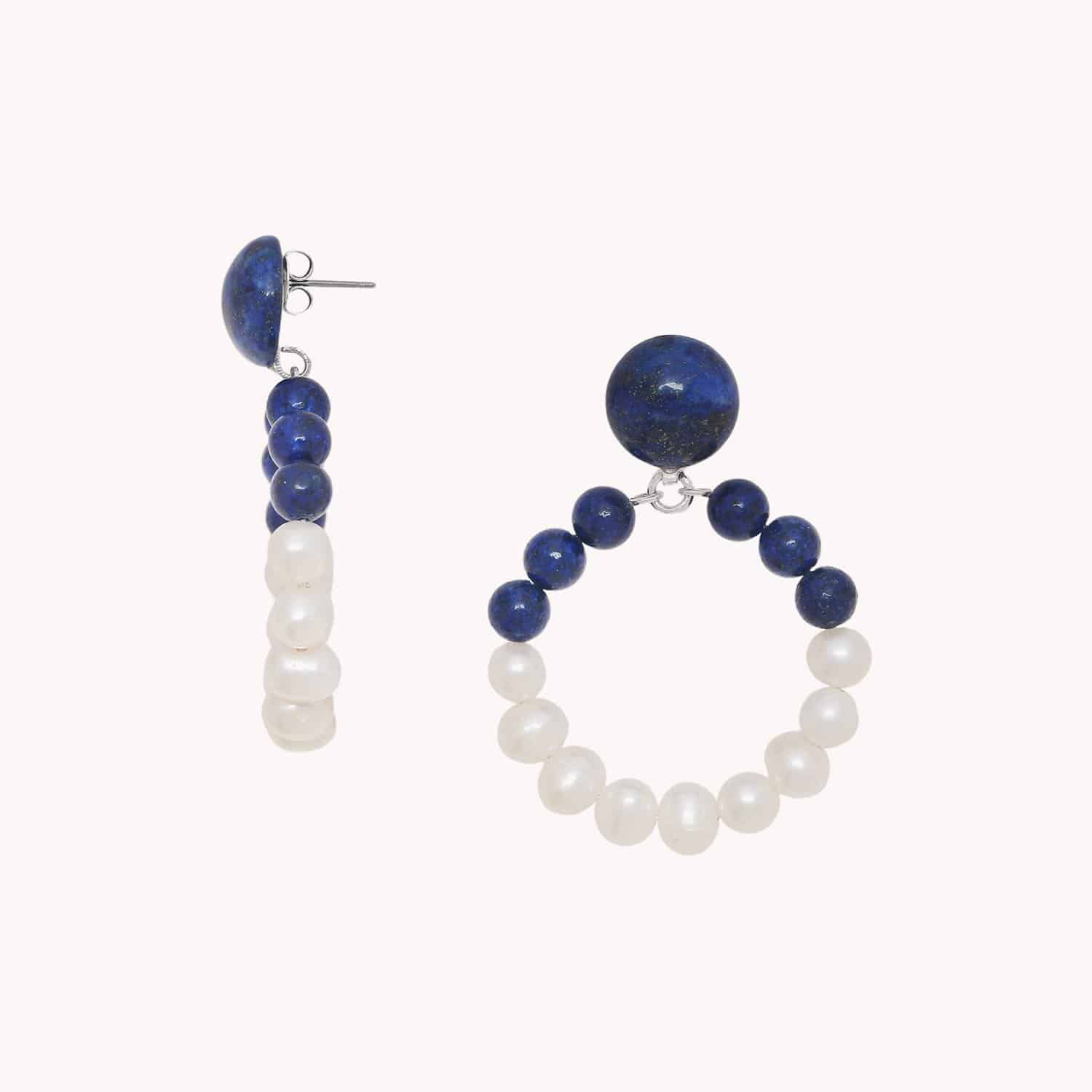 Détail perle et lapis-lazuli 12--90653 Nature Bijoux