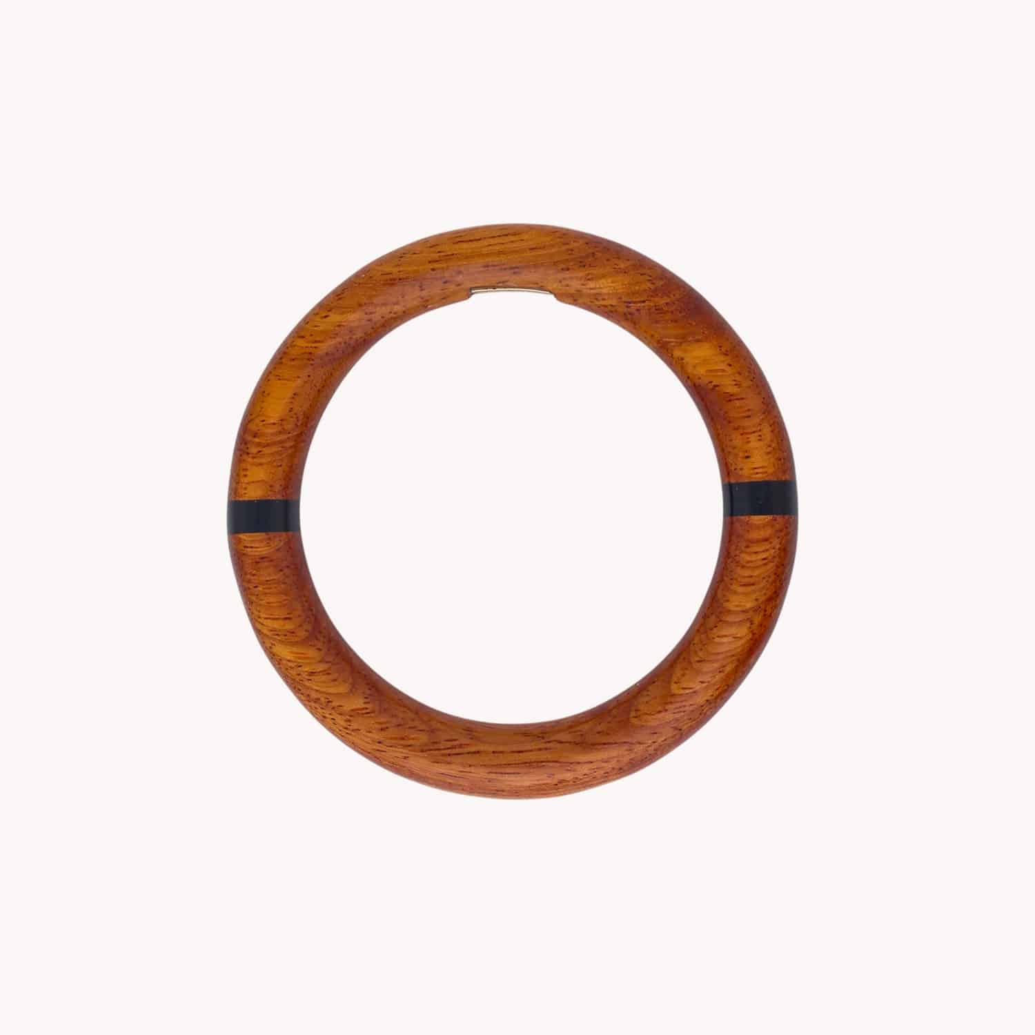 Détail bois Bayong sur bracelet jonc 13--44486 Nature Bijoux