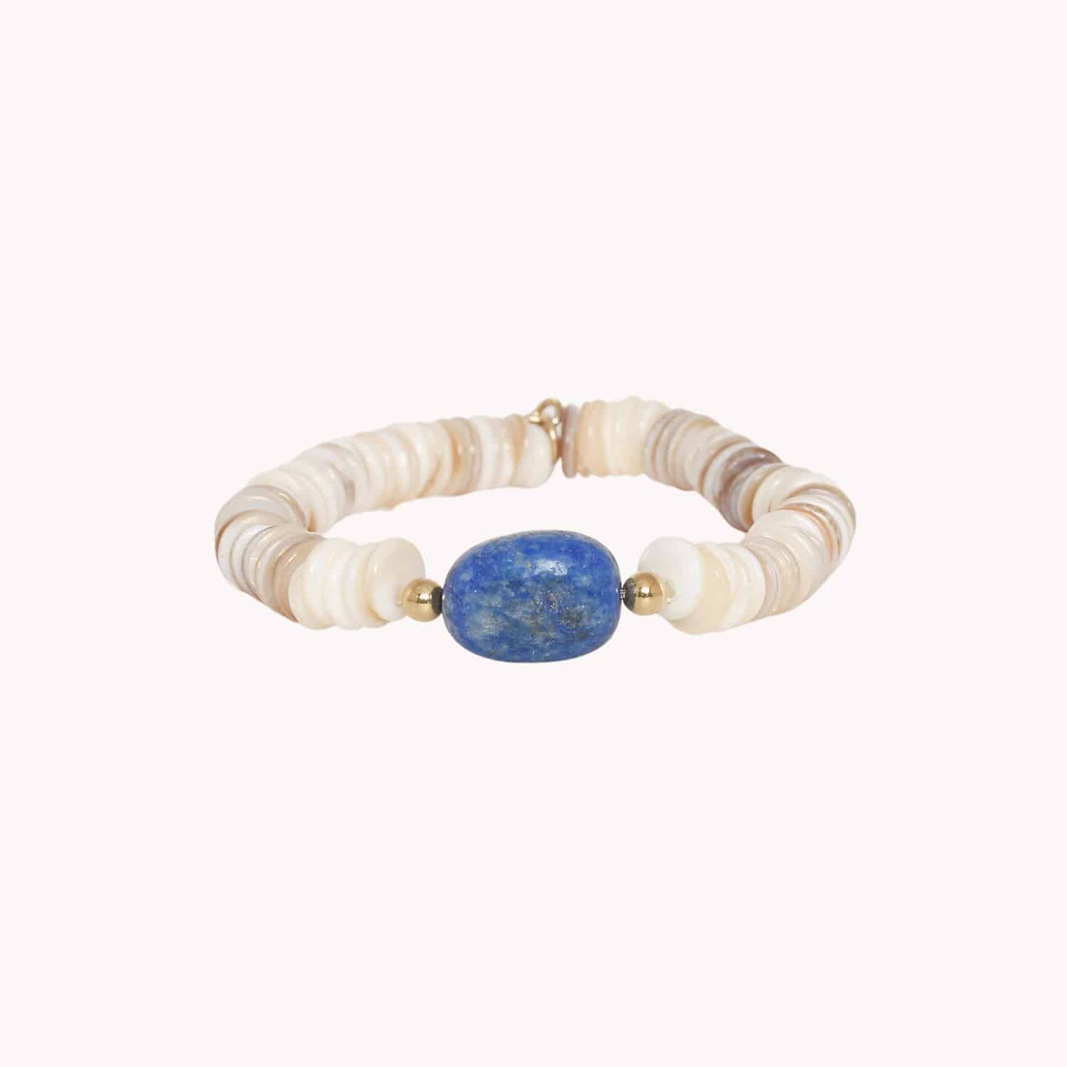 Bracelet Minerama coquillage lapis lazuli 13--44505 Nature Bijoux