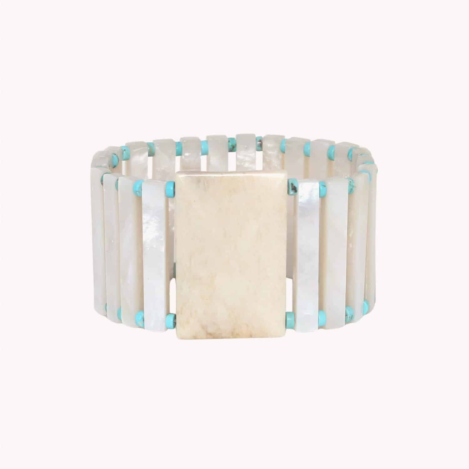 Bracelet Milos Manchette XL Nacre 13--44523 Nature Bijoux