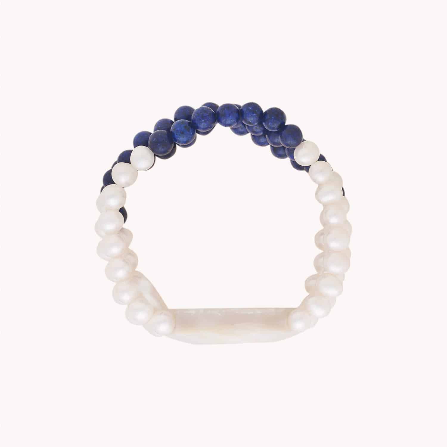 Détail perles et lapis-lazuli bracelet 13--44540 Nature Bijoux