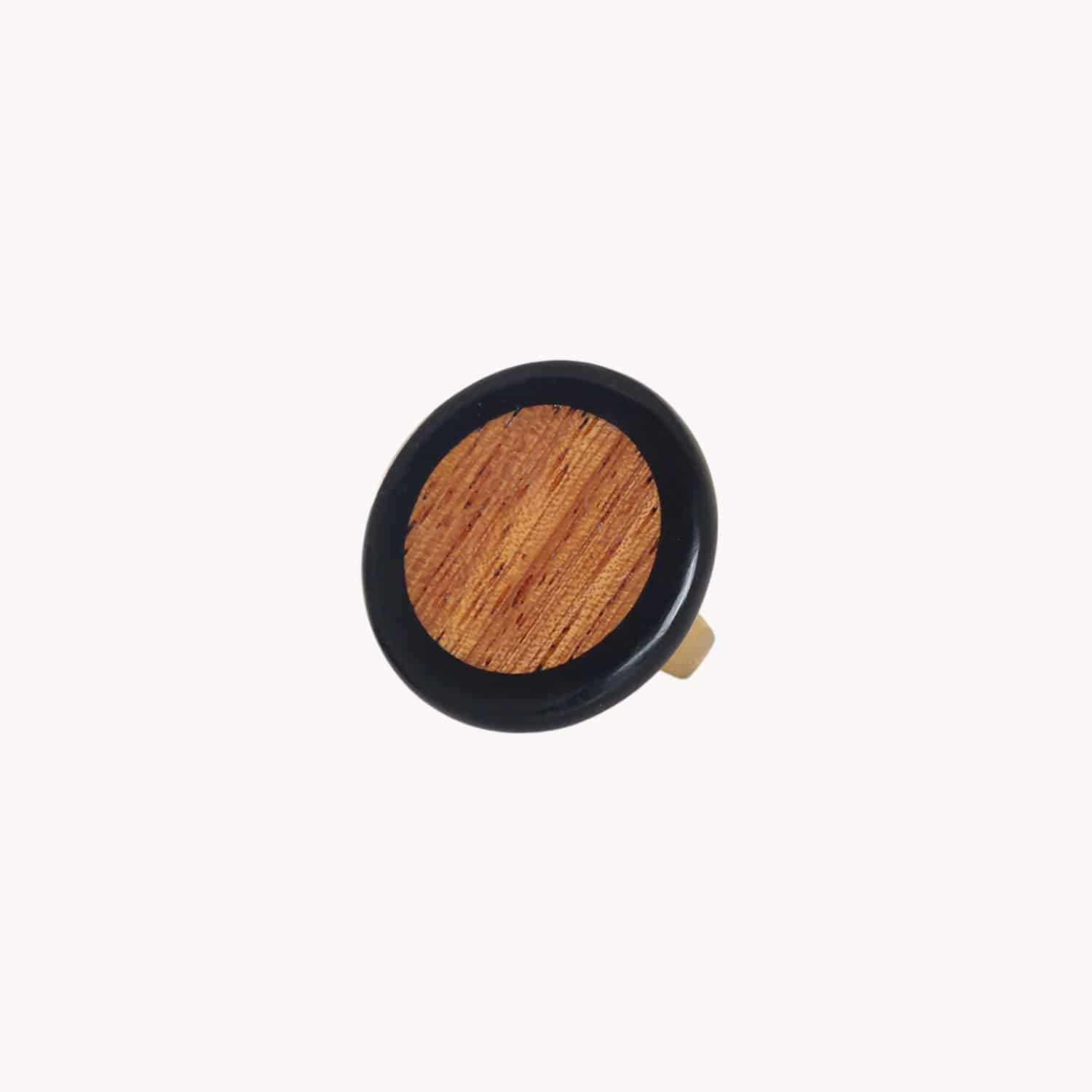 Bague Cannelle ronde bois de bayong 19--25977 Nature Bijoux