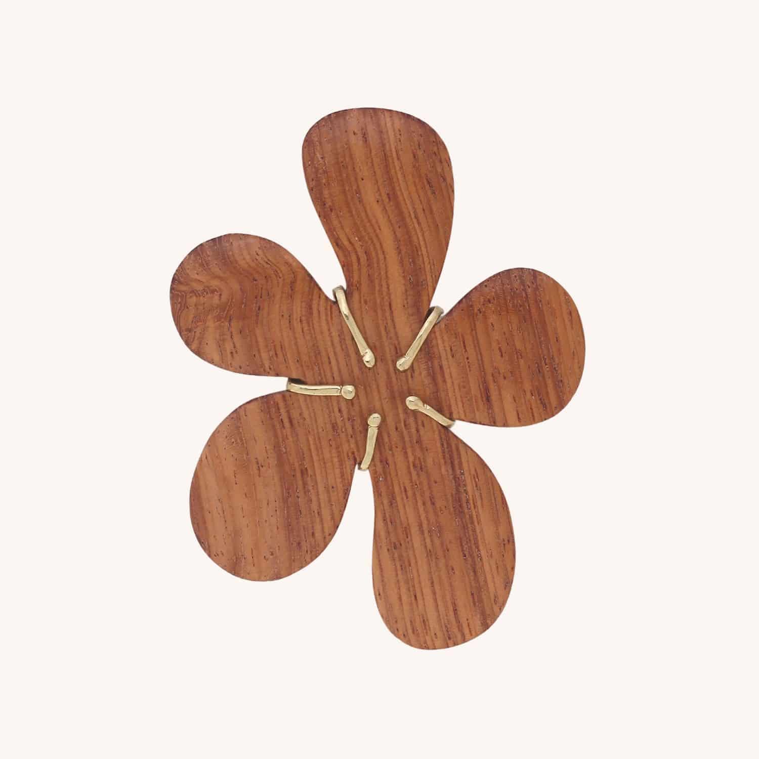 Broche Florea Bois de Bayong 10--23952 Nature Bijoux
