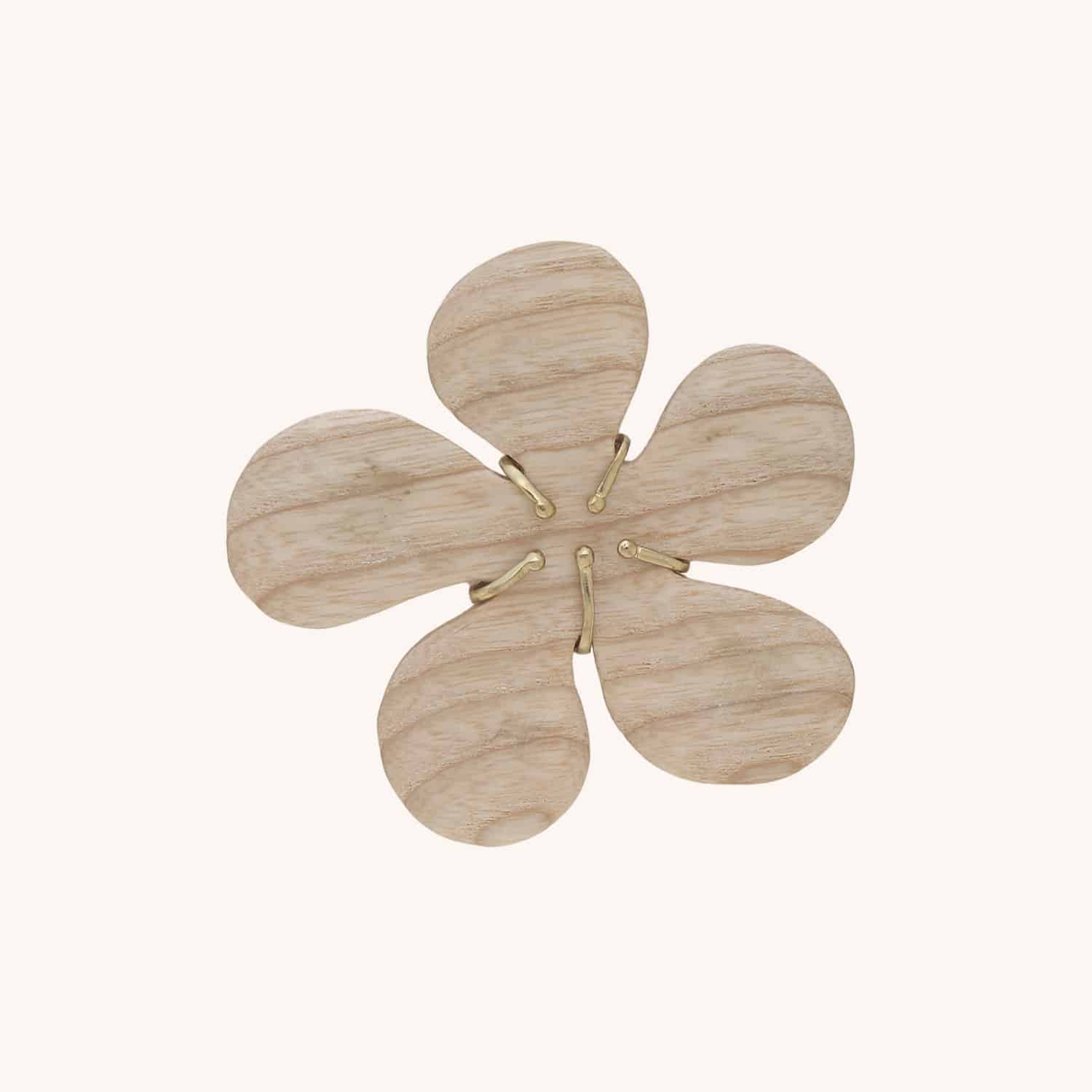 Broche Nature Bijoux Florea bois blanc 10--23954 Nature Bijoux