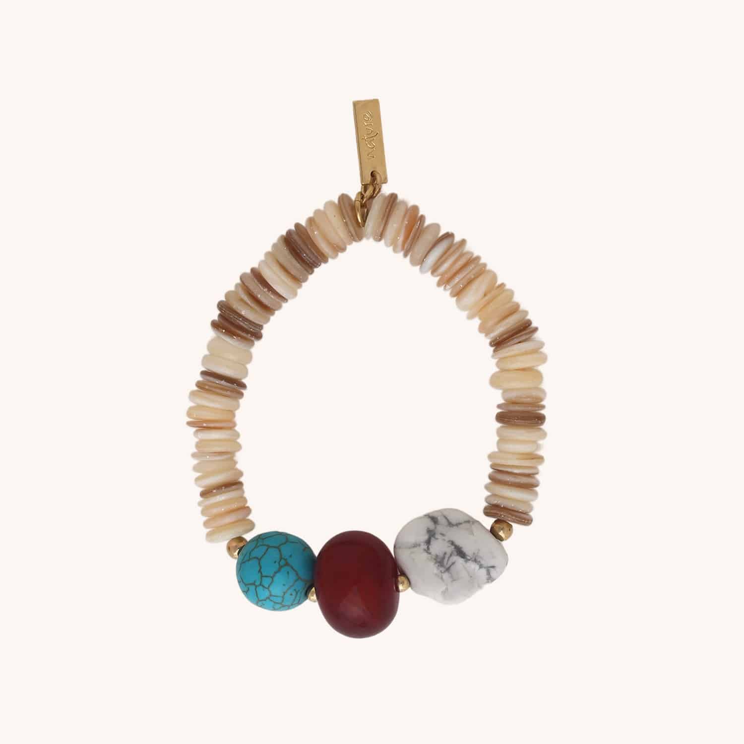 Détail pierres bracelet extensible 13--44447 Nature Bijoux