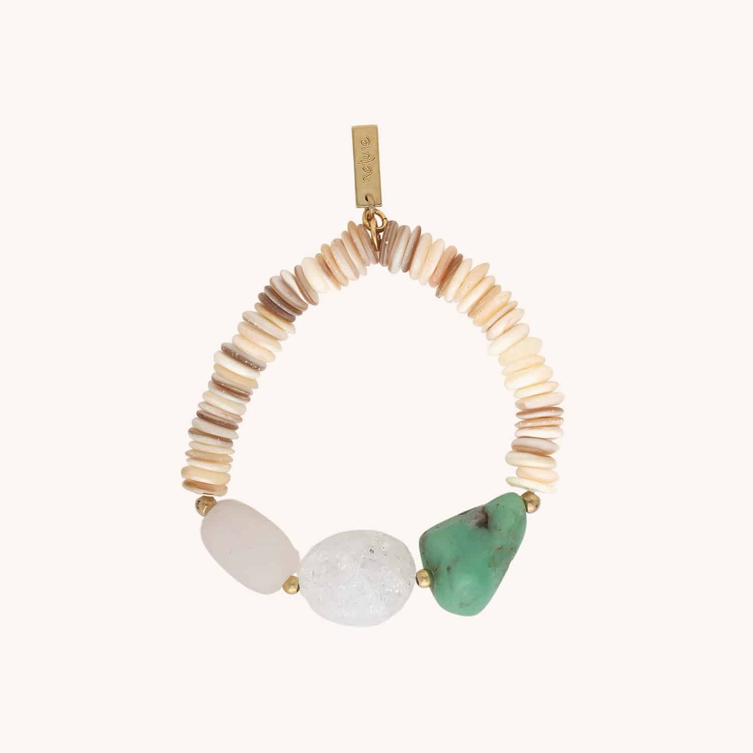 Détail bracelet quartz rose 13--44500 Nature Bijoux