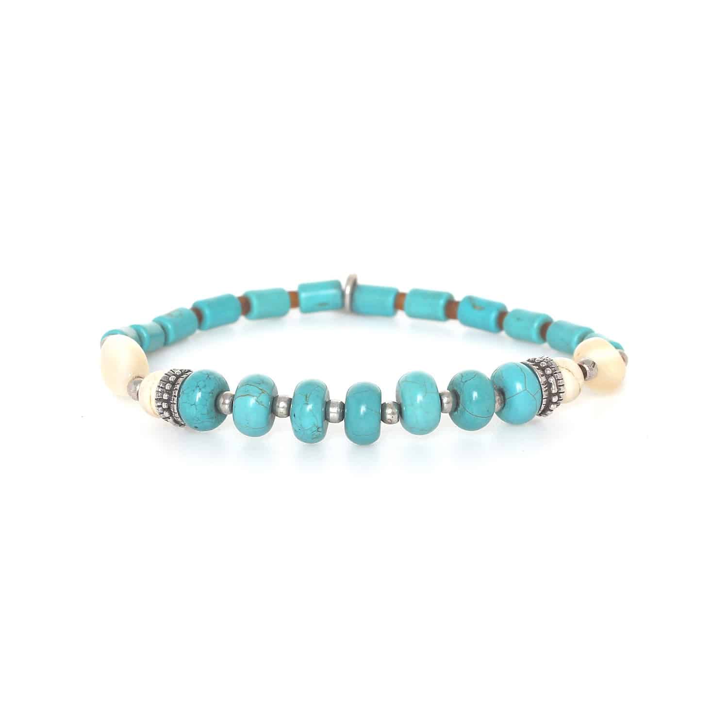 Bracelet Nature Bijoux Colorama extensible Tenerife bleu 13--43301