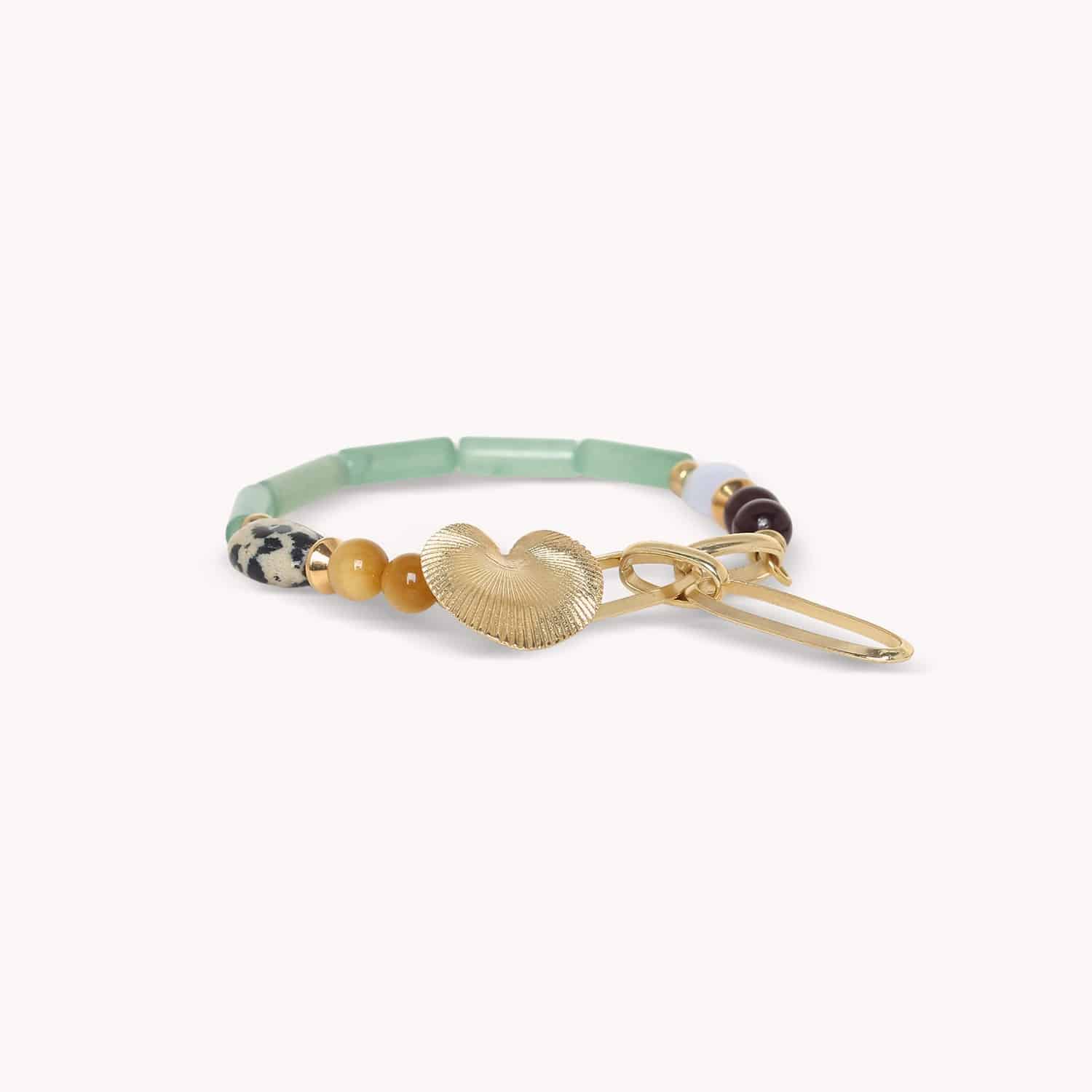 Bracelet Nature Bijoux Jungle aventurine jaspe dalmatien 13--44611