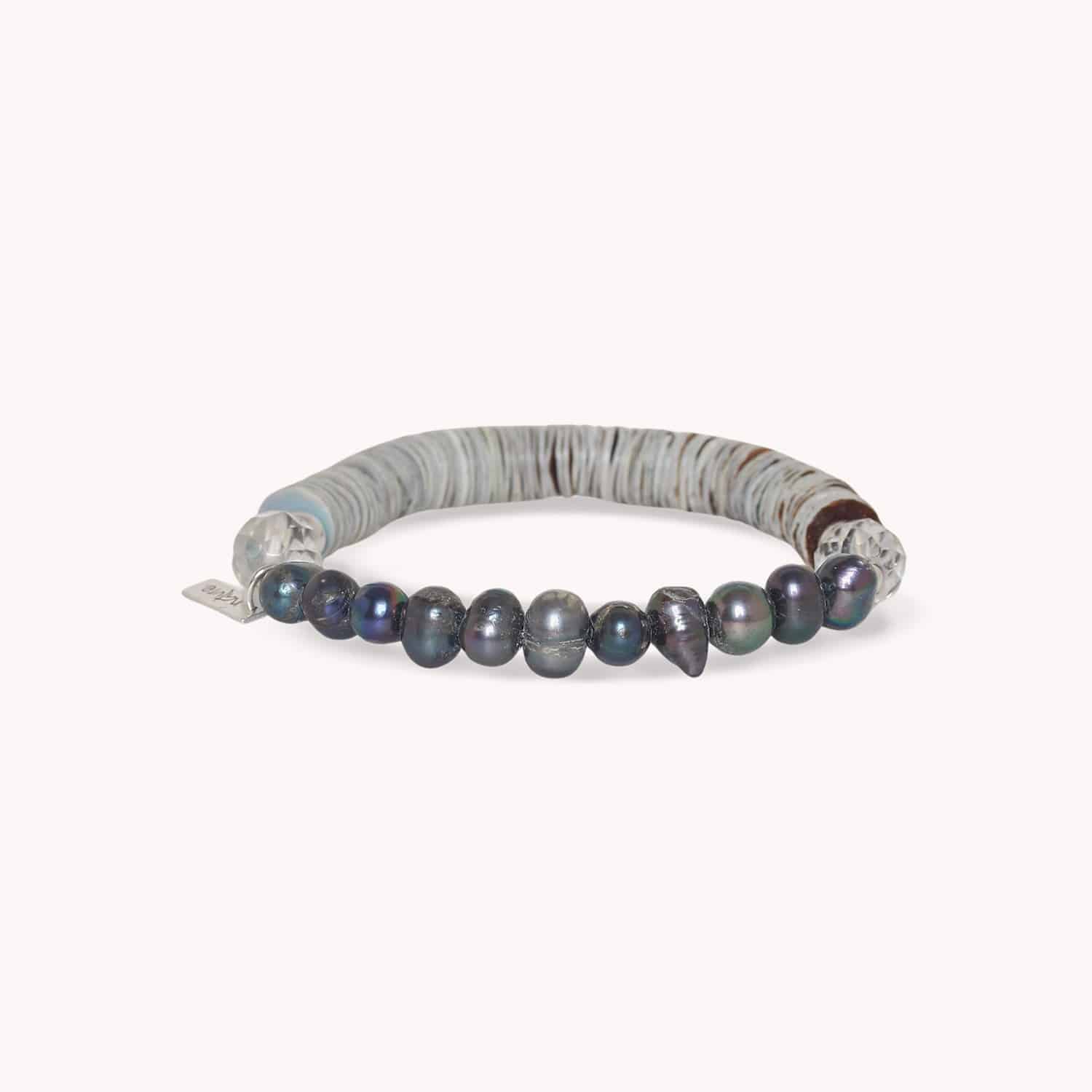 Bracelet Nature Bijoux La Plage cristal de roche Perna Viridis 13--44724