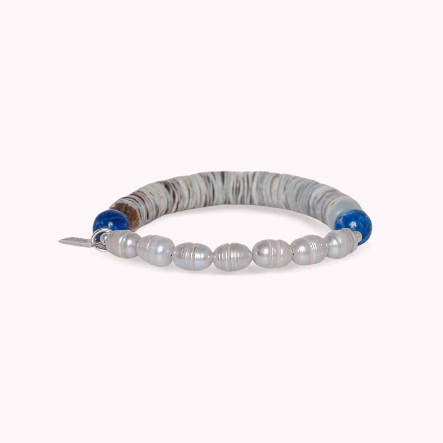 Bracelet La Plage Nature Bijoux laiton, lapis lazuli 13--44725