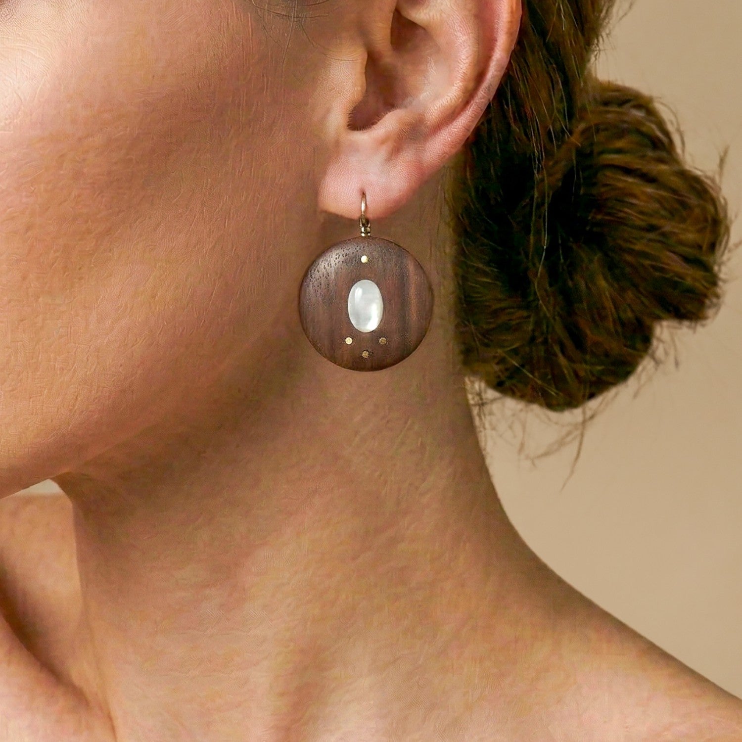 Boucles d'oreilles Oman détails dormeuses 12--90791 Nature Bijoux