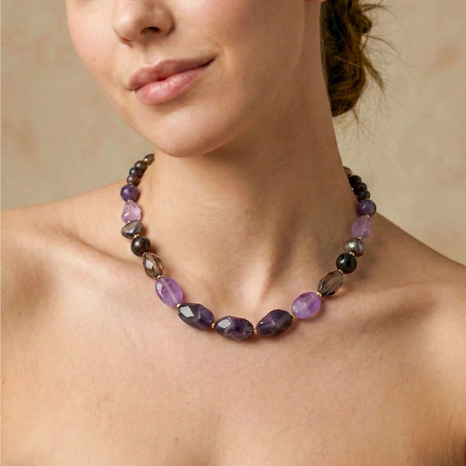 Détail matières améthyste grenat 15--43974 Nature Bijoux