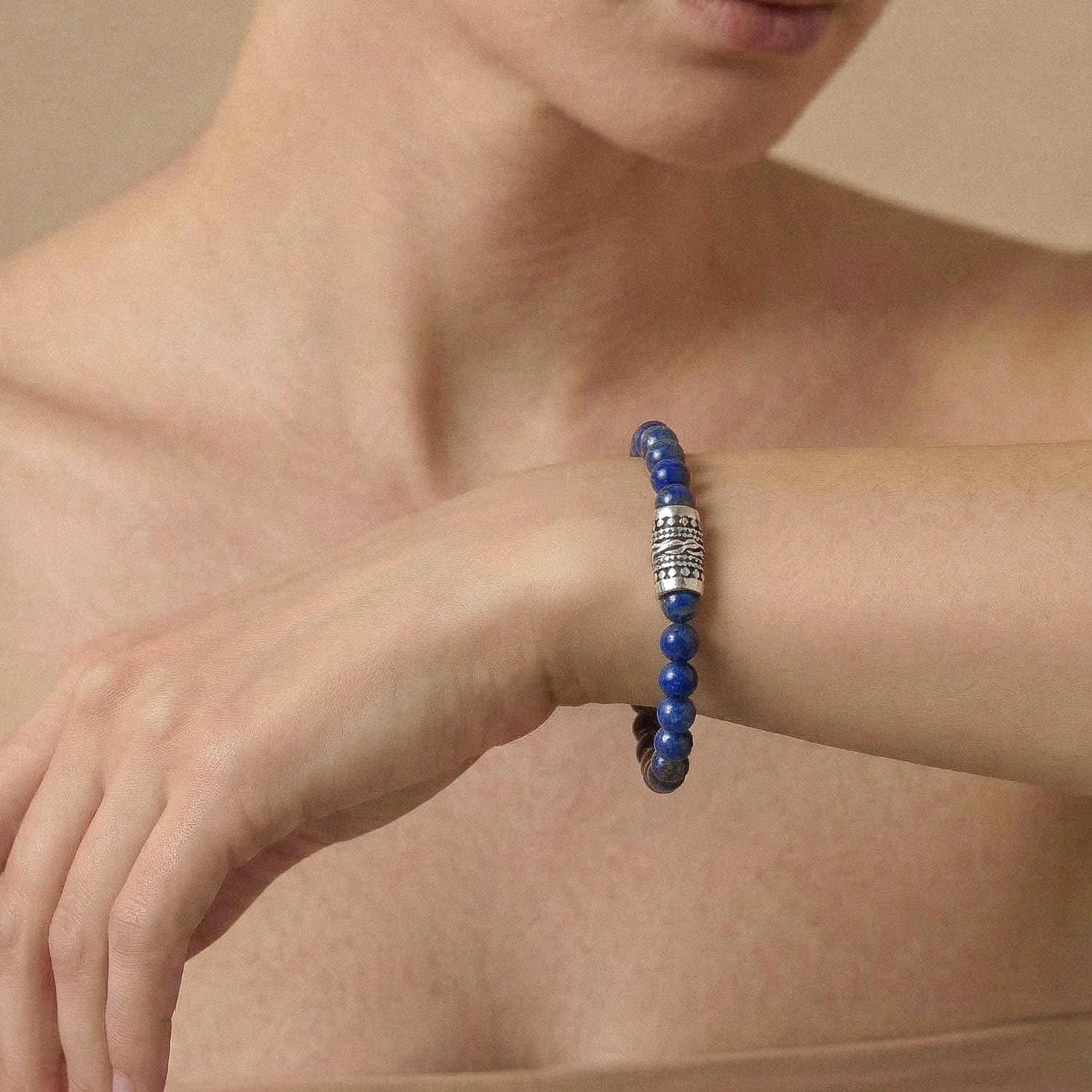 Détail pierre lapis-lazuli bracelet Socotra 13--44745 Nature Bijoux