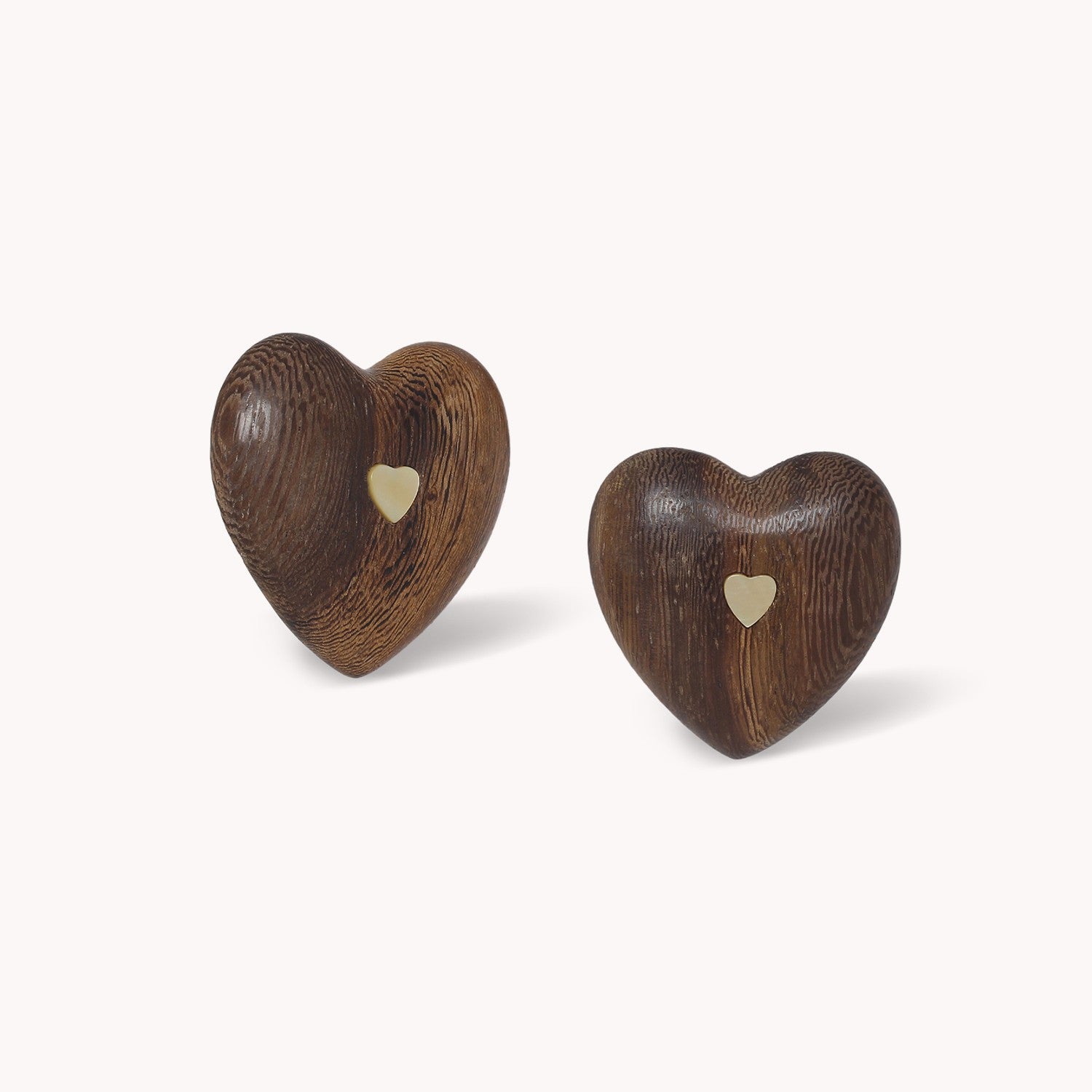 Boucles d'oreille Wild Heart bois de roblès clips 11--90750 Nature Bijoux