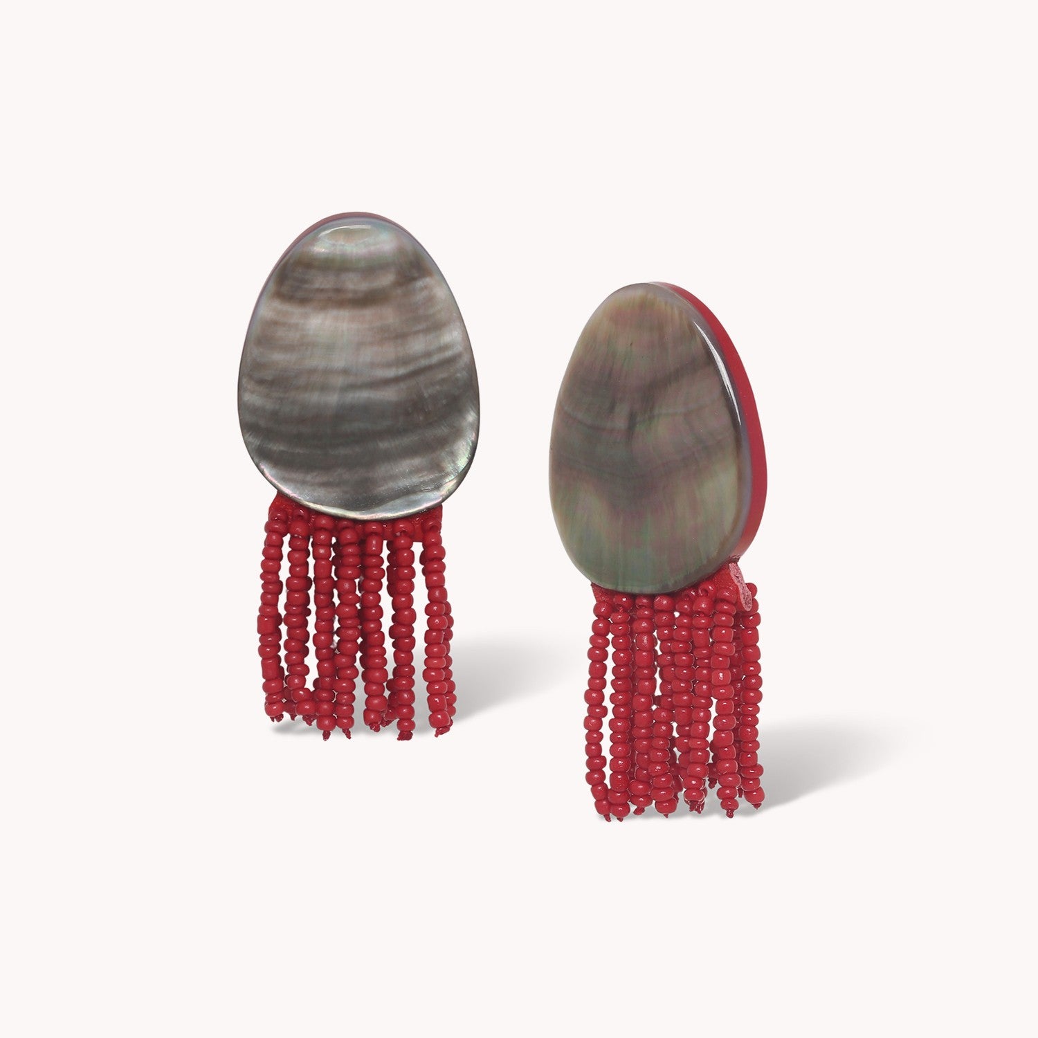 Boucles d'oreilles Sumida laiton nacre perle de rocaille 12--90681 Nature Bijoux