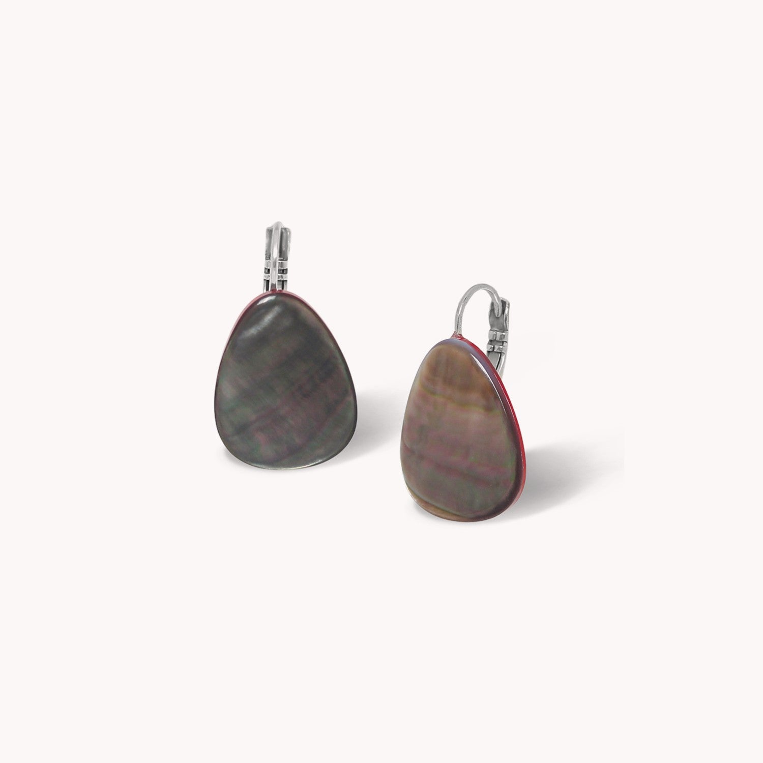 Boucles d'oreilles Nature Bijoux Sumida nacre noire 12--90685