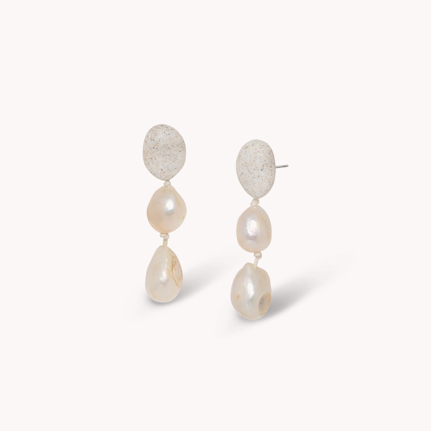 Boucles d'oreilles Bora Bora perles de culture laiton 12--90803 Nature Bijoux