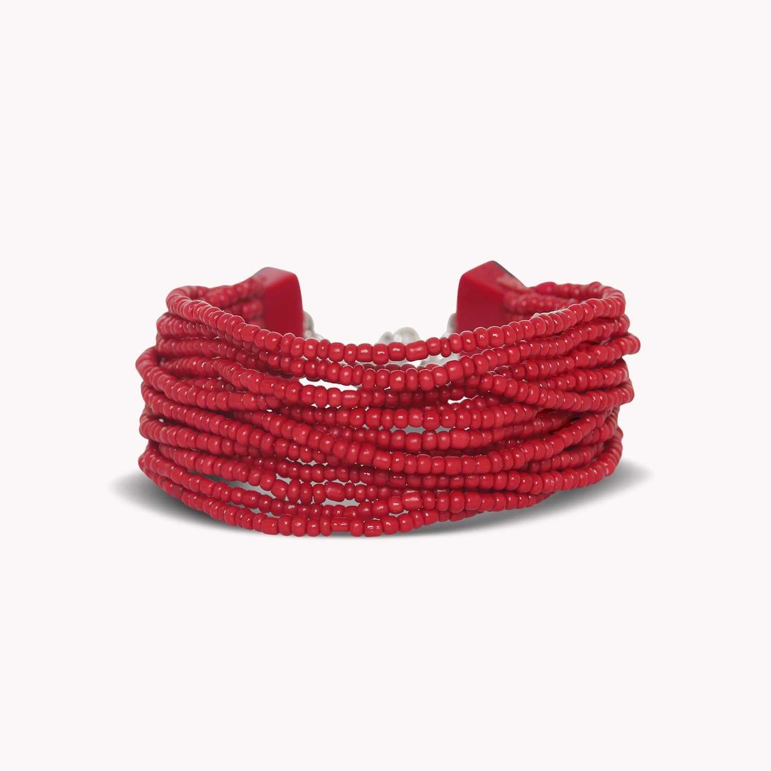 Bracelet Nature Bijoux Sumida en fil coton, laiton, nacre 13--44601