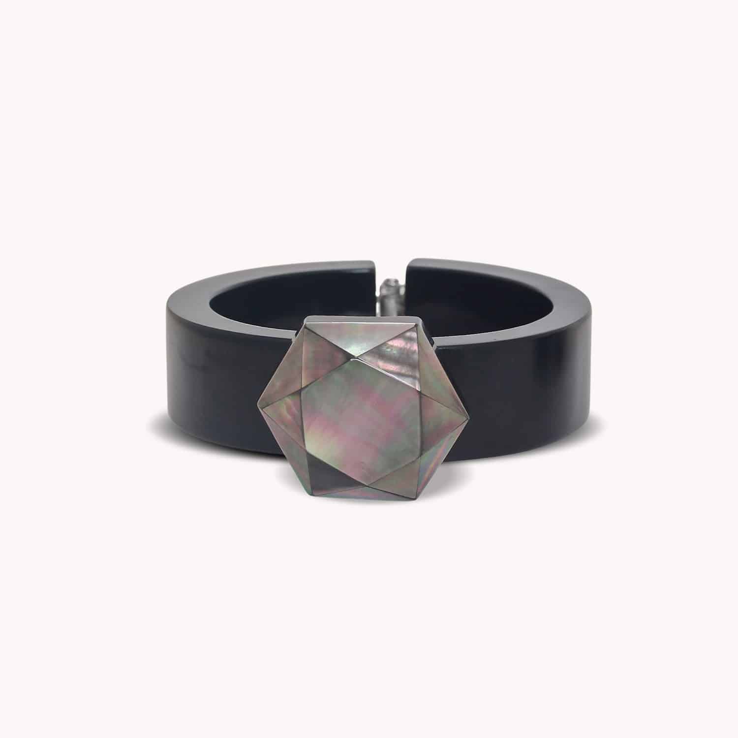 Bracelet Vendome nacre de Palawan et laiton 13--44633 Nature Bijoux