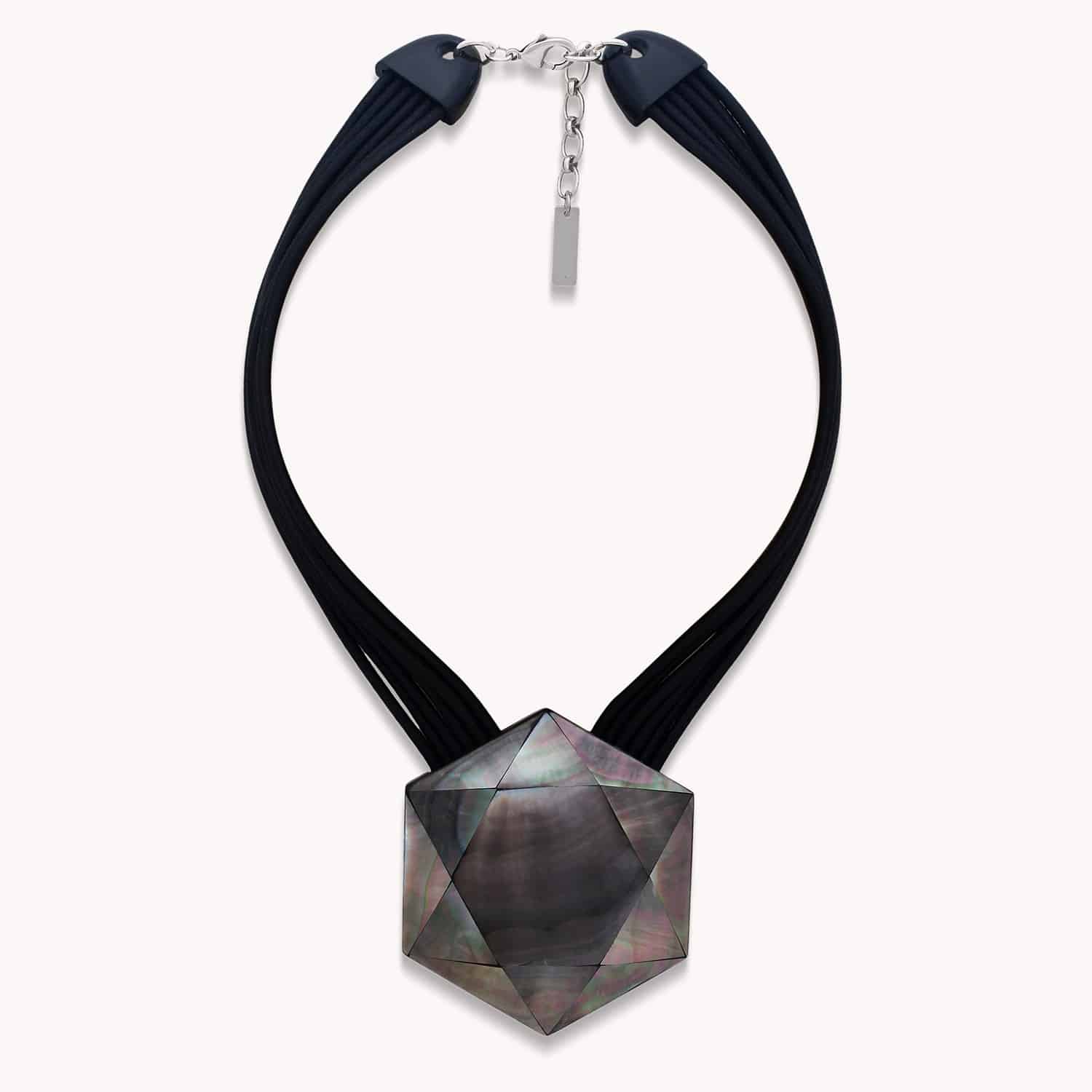 Collier Vendome nacre laiton sandow 15--43891 Nature Bijoux