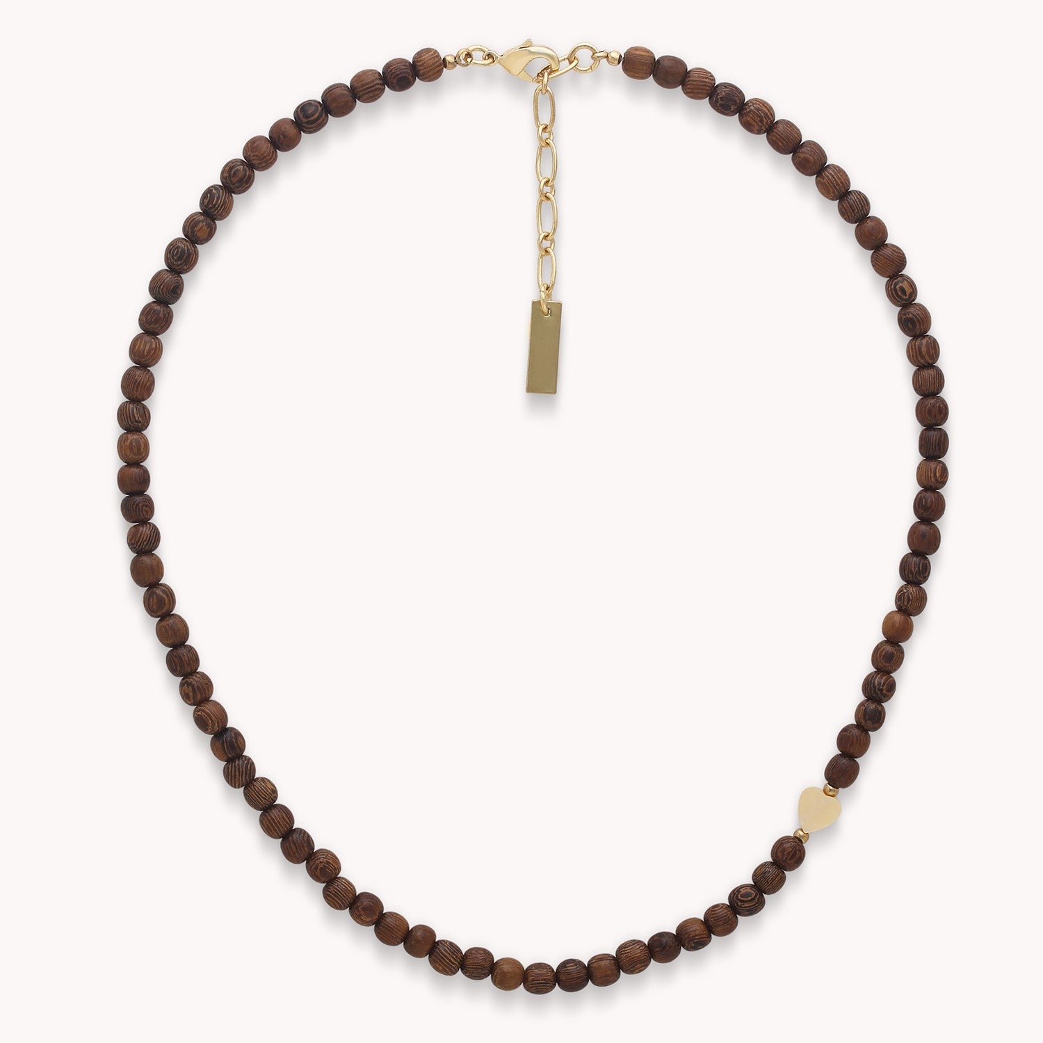 Collier Wild Heart nacre dorée, robles 15--43913 Nature Bijoux
