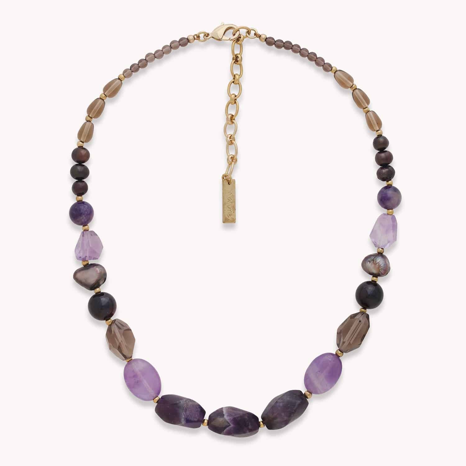 Collier Belle De Nuit multi matières 15--43974 Nature Bijoux