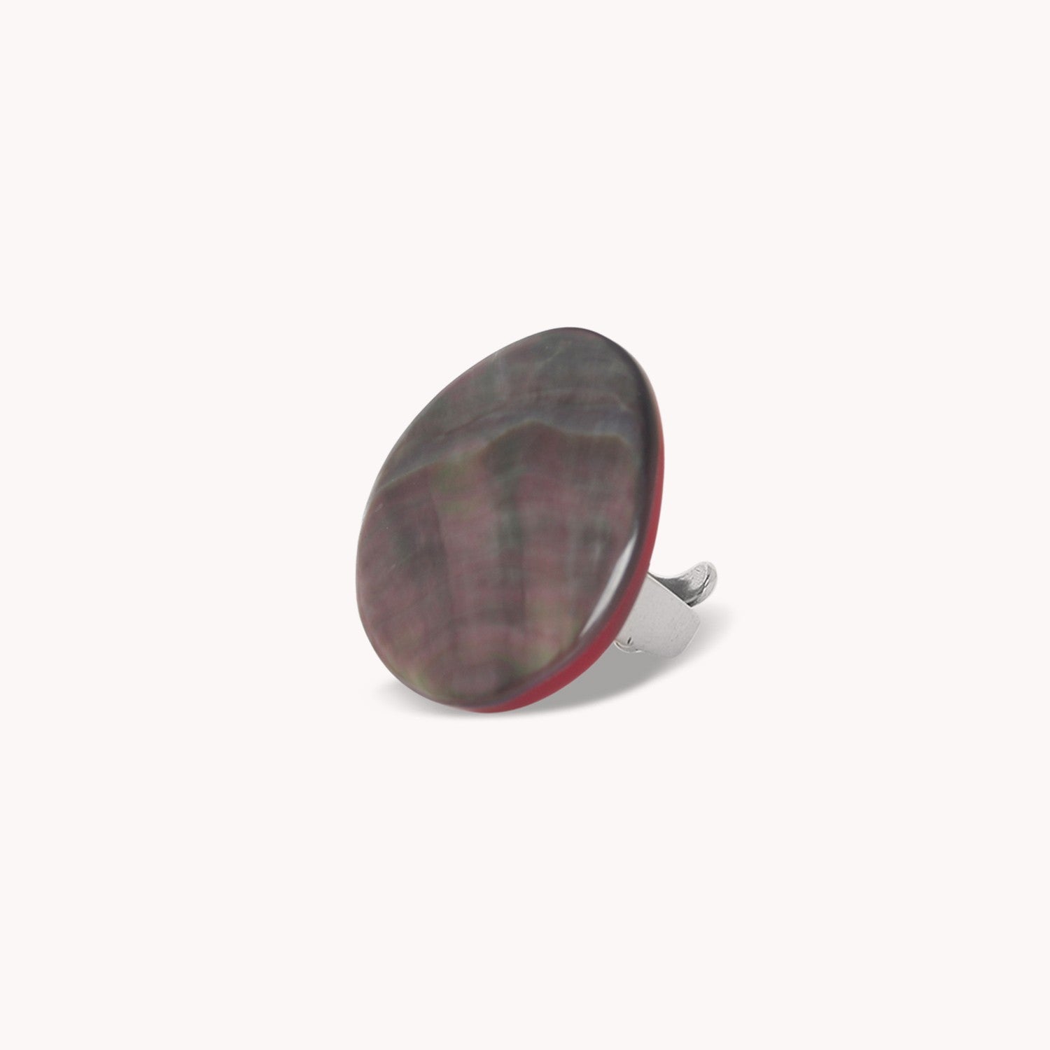 Bague Sumida nacre noire 19--27011 Nature Bijoux