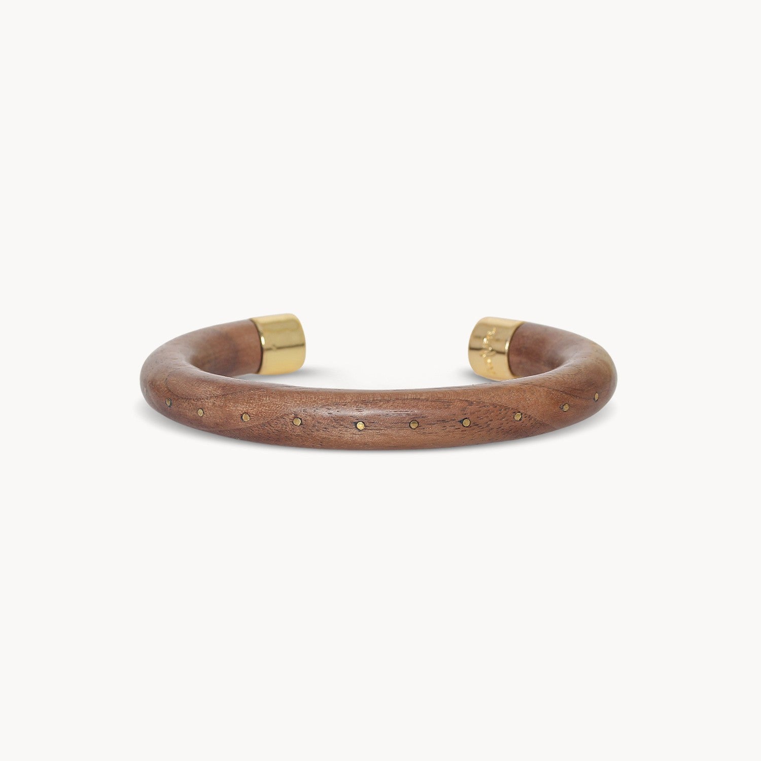 Bracelet Nature Bijoux Oman jonc en bois cabochon en nacre 13--44681