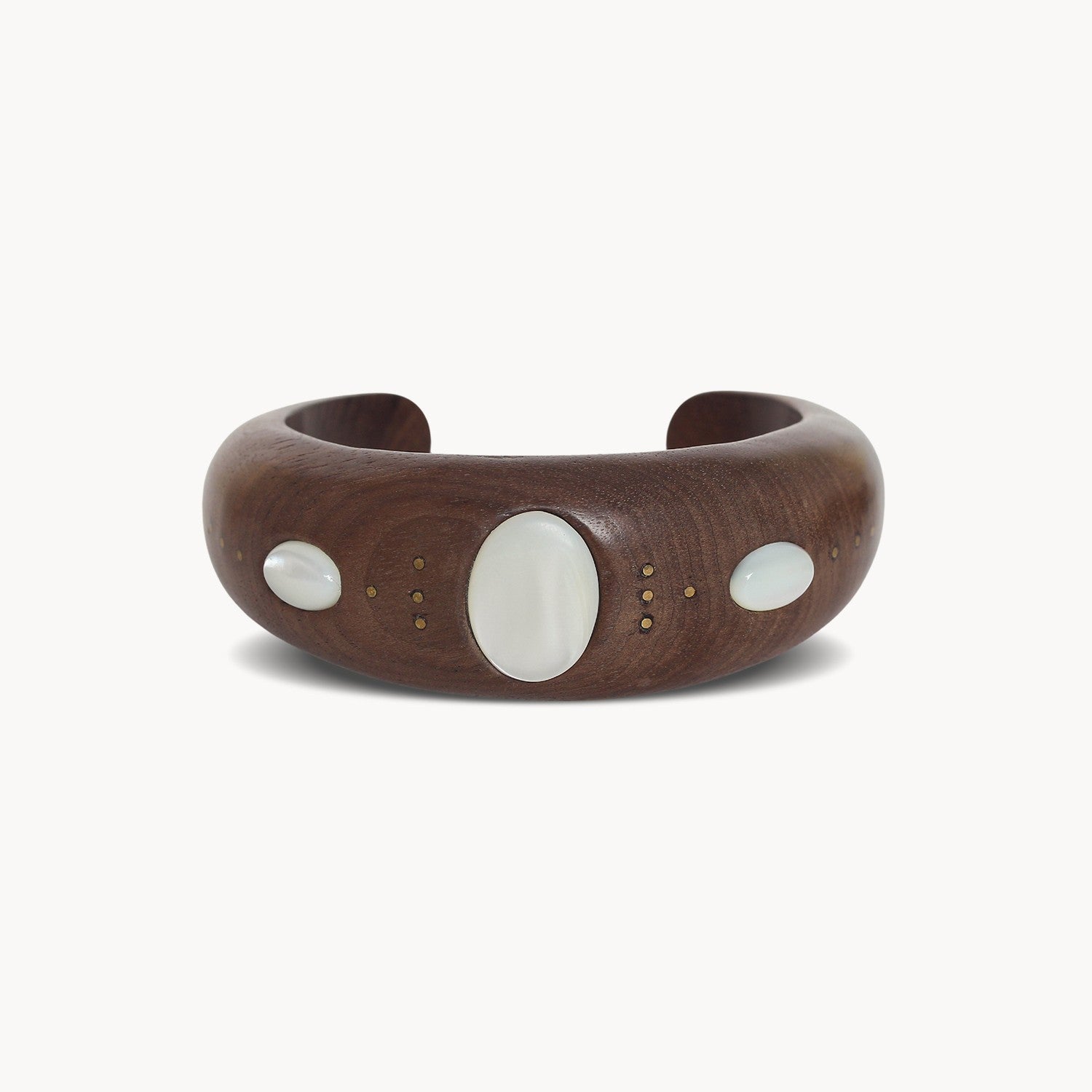 Bracelet Oman joncs 3 cabochons en nacre 13--44682 Nature Bijoux