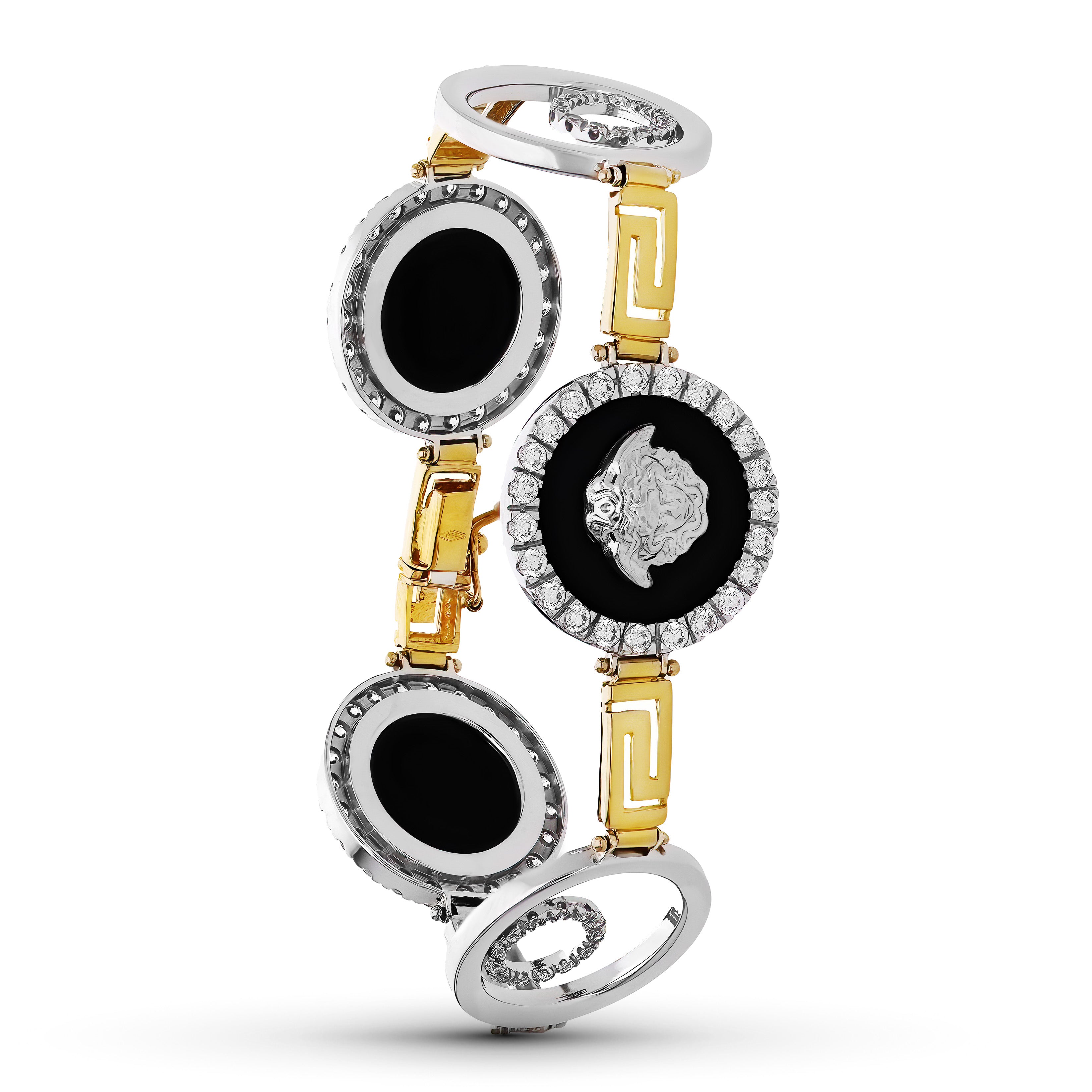 18K ツートーン ゴールド クラゲ ジルコニア ブレスレット