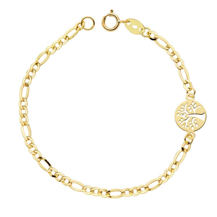 カルティエ 18K イエロー ゴールド ブレスレット 18 Cm ツリー オブ ライフ