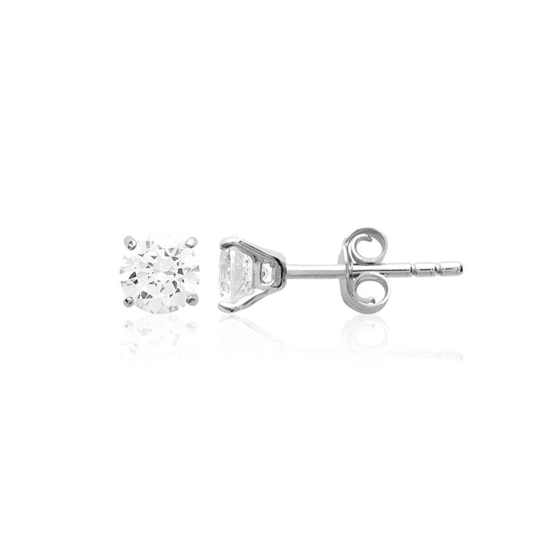 Serti - Stud earrings - Silver