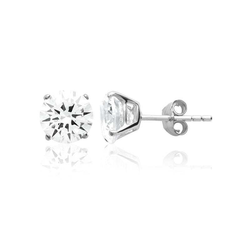 Serti - Stud earrings - Silver