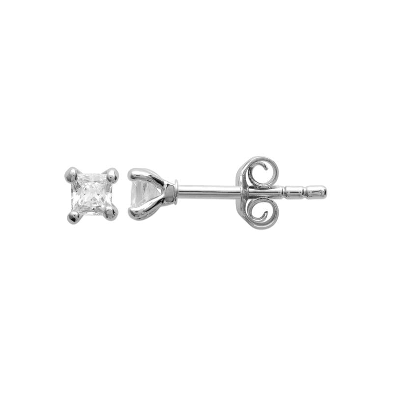 Serti - Stud earrings - Silver