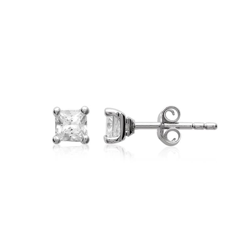 Serti - Stud earrings - Silver