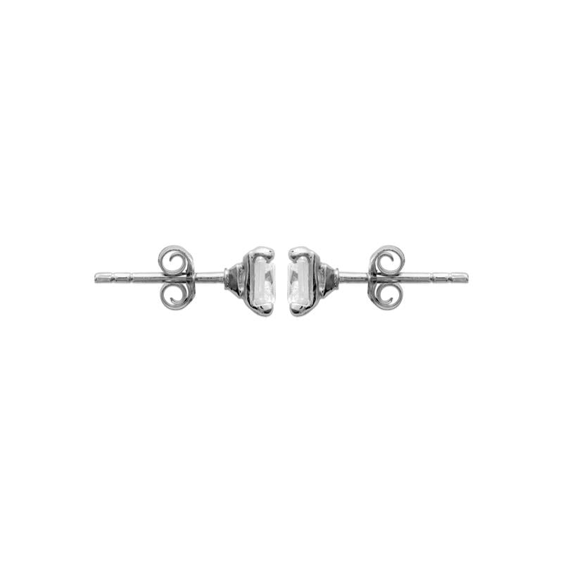 Serti - Stud earrings - Silver