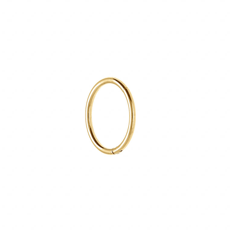 Piercing Anneau – Acier Doré | Azuline